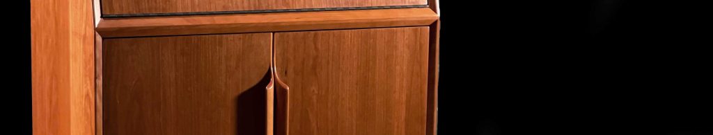 Mid-Century Modern Album Cabinet | McDermott Designs, high end custom furniture in Pittsfield in the Berkshire Mountains of Western Massachusetts