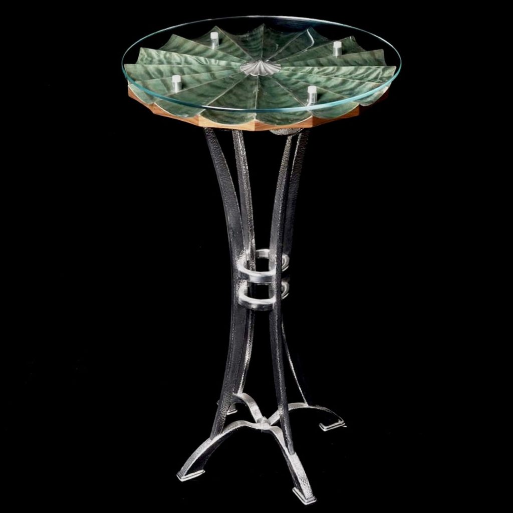 Parasol Side Table | McDermott Designs, high end custom furniture in Pittsfield in the Berkshire Mountains of Western Massachusetts